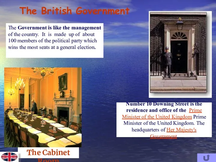 The British Government The Government is like the management of