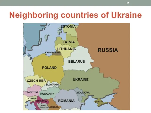 Neighboring countries of Ukraine