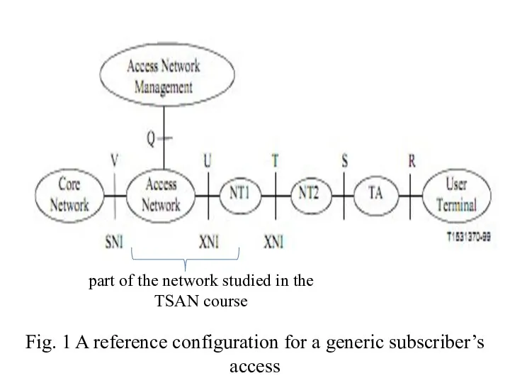 Fig. 1 A reference configuration for a generic subscriber’s access