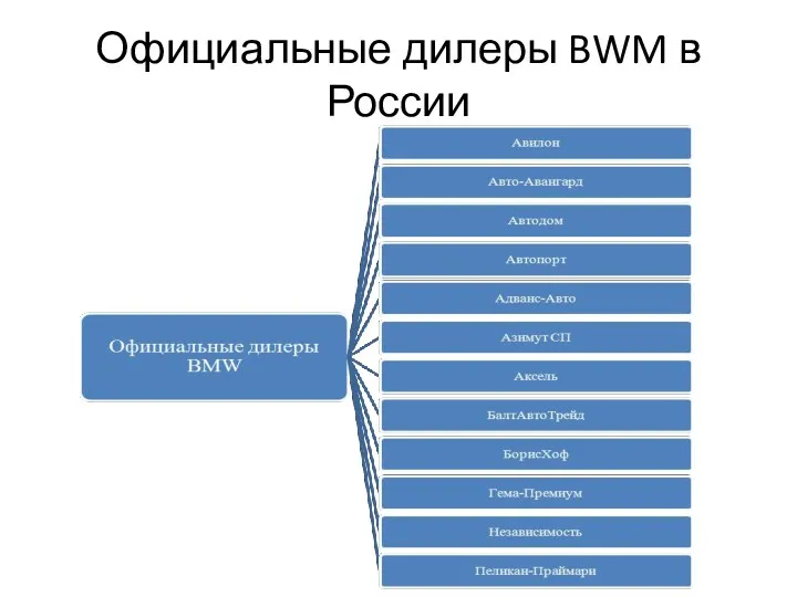 Официальные дилеры BWM в России