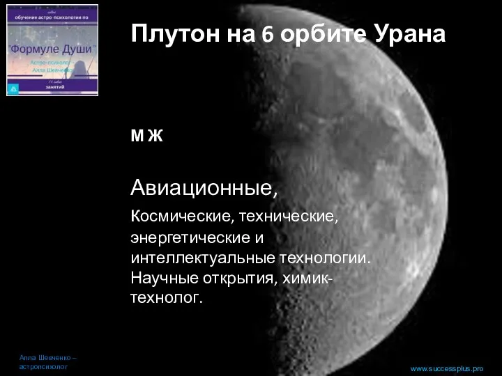 www.successplus.pro Плутон на 6 орбите Урана Алла Шевченко – астропсихолог