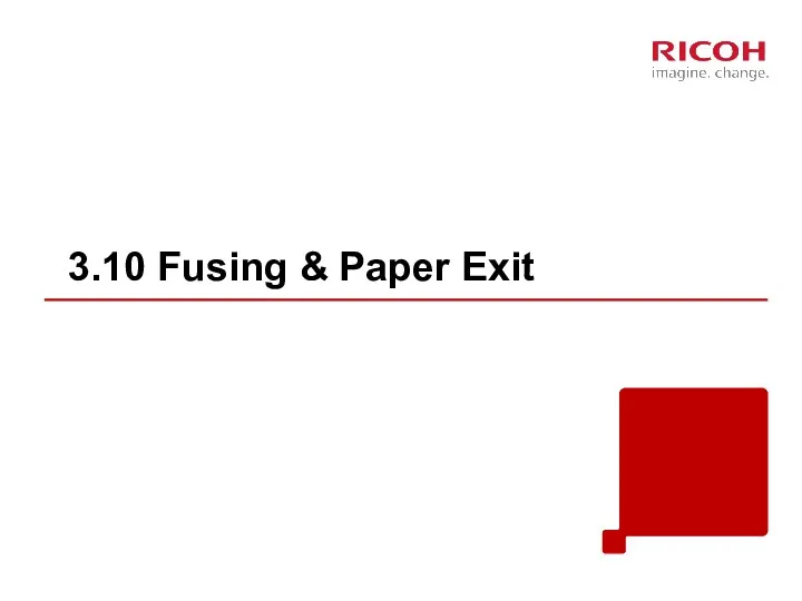 3.10 Fusing & Paper Exit