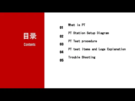 01 02 03 What is PT PT Station Setup Diagram