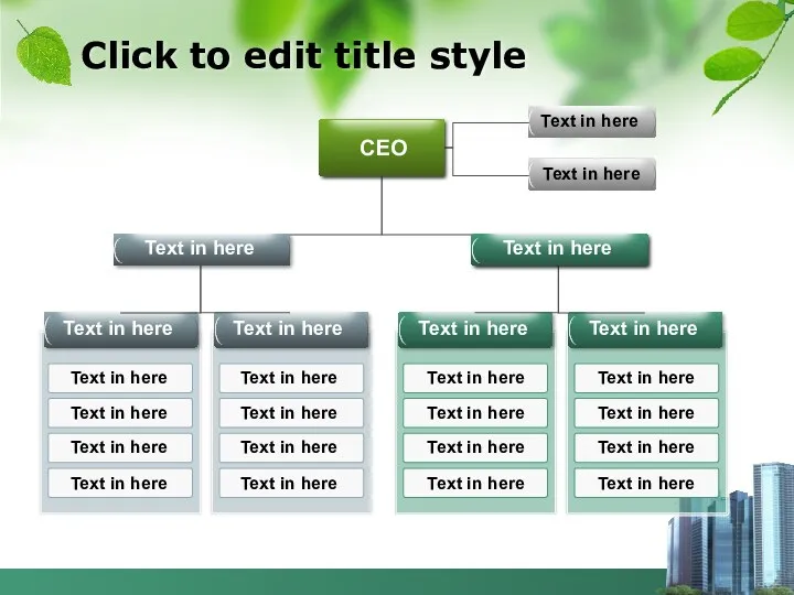 Click to edit title style CEO Text in here Text