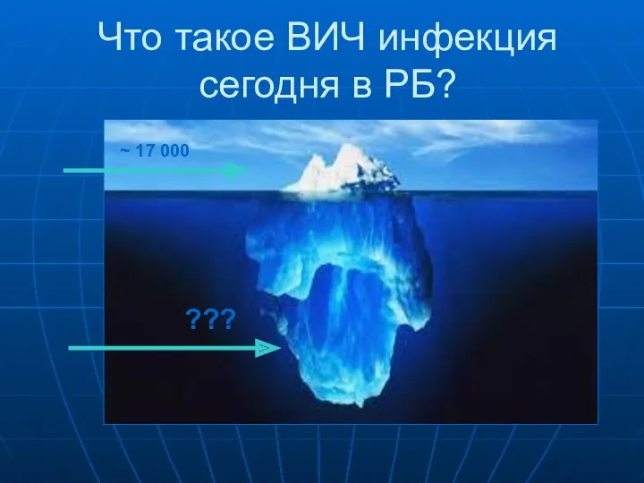 Что такое ВИЧ инфекция сегодня в РБ? ??? ~ 17 000