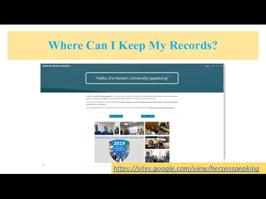 Where Can I Keep My Records? https://sites.google.com/view/herzenspeaking