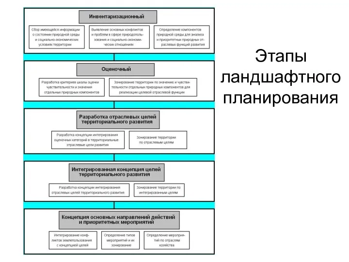 Этапы ландшафтного планирования