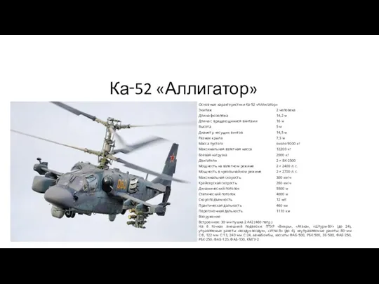 Ка‑52 «Аллигатор»