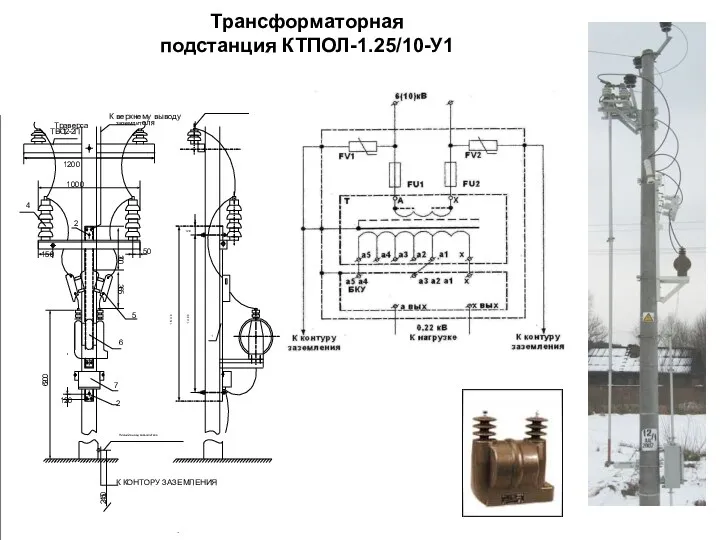 Трансформаторная подстанция КТПОЛ-1.25/10-У1