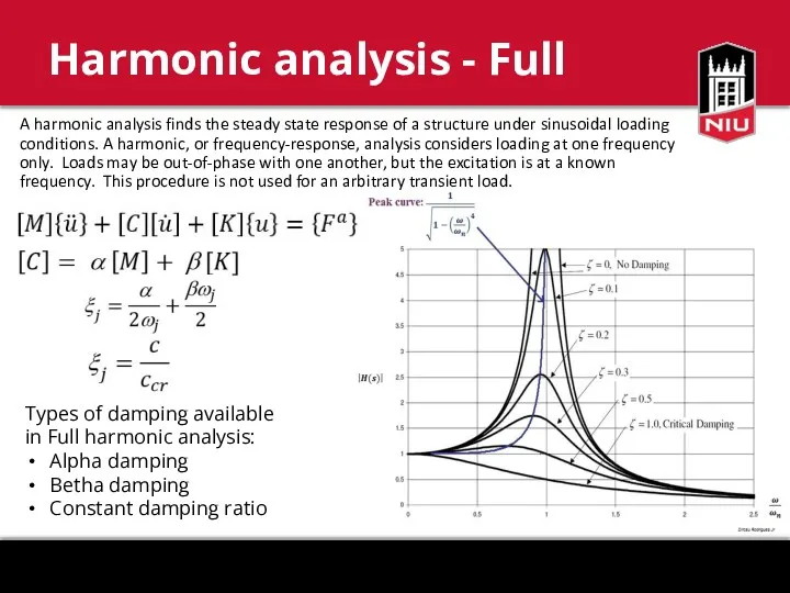 A harmonic analysis finds the steady state response of a