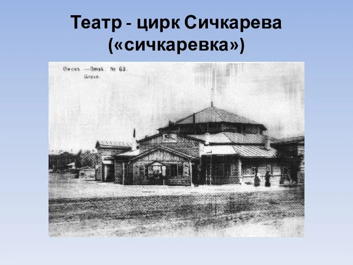 Театр - цирк Сичкарева («сичкаревка»)