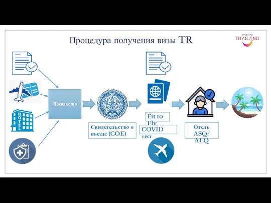 Посольство Процедура получения визы TR Fit to Fly COVID тест