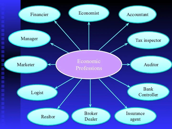 Economic Professions Broker Dealer Bank Controller Manager Financier Logist Economist