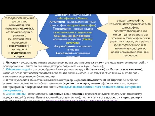 Онтология – картина мира (Метафизика / Физика) Антология – коллекция