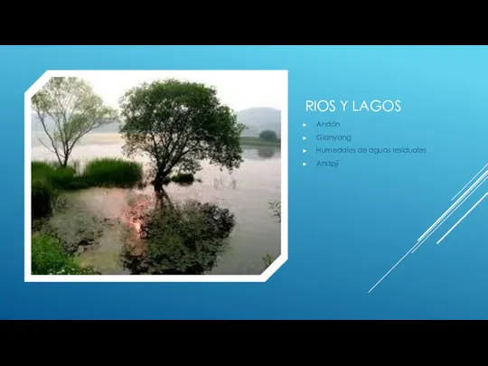 RIOS Y LAGOS Andón Gianyang Humedales de aguas residuales Anapji