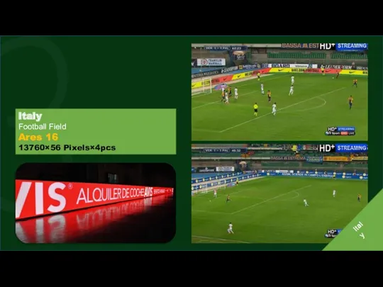 Italy Italy Football Field Ares 16 13760×56 Pixels×4pcs