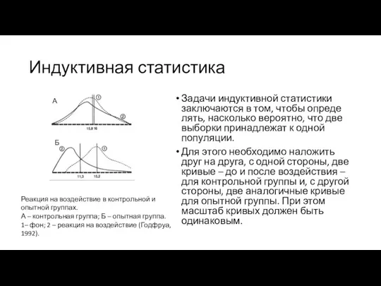 Индуктивная статистика Задачи индуктивной статистики заключаются в том, чтобы опреде­лять,