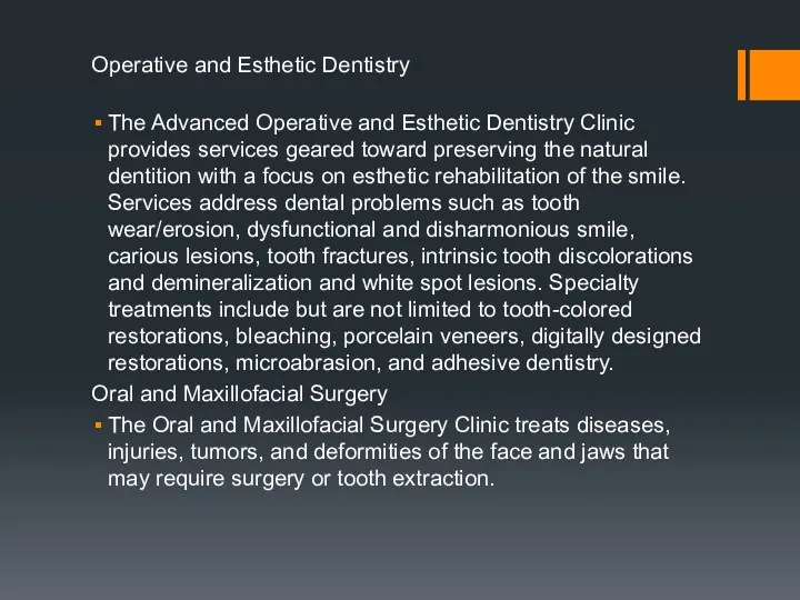 Operative and Esthetic Dentistry The Advanced Operative and Esthetic Dentistry