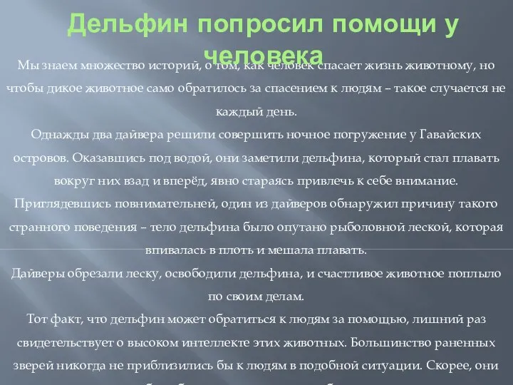 Мы знаем множество историй, о том, как человек спасает жизнь