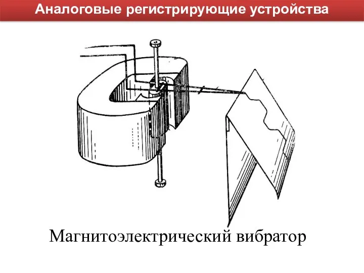 Магнитоэлектрический вибратор Аналоговые регистрирующие устройства