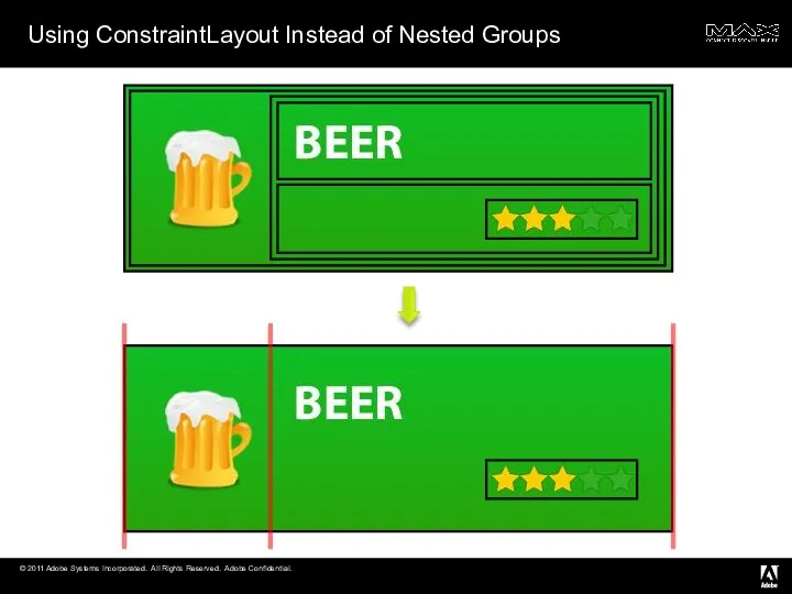 Using ConstraintLayout Instead of Nested Groups
