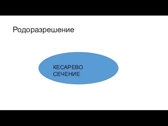 Родоразрешение КЕСАРЕВО СЕЧЕНИЕ