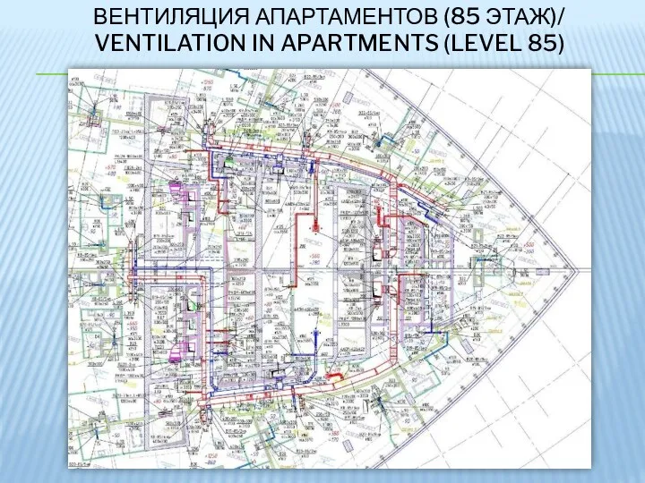 ВЕНТИЛЯЦИЯ АПАРТАМЕНТОВ (85 ЭТАЖ)/ VENTILATION IN APARTMENTS (LEVEL 85)