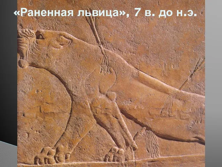 «Раненная львица», 7 в. до н.э.