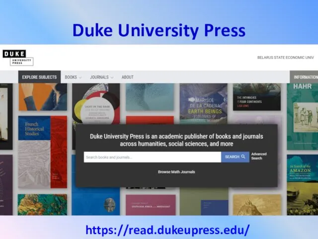 Duke University Press https://read.dukeupress.edu/