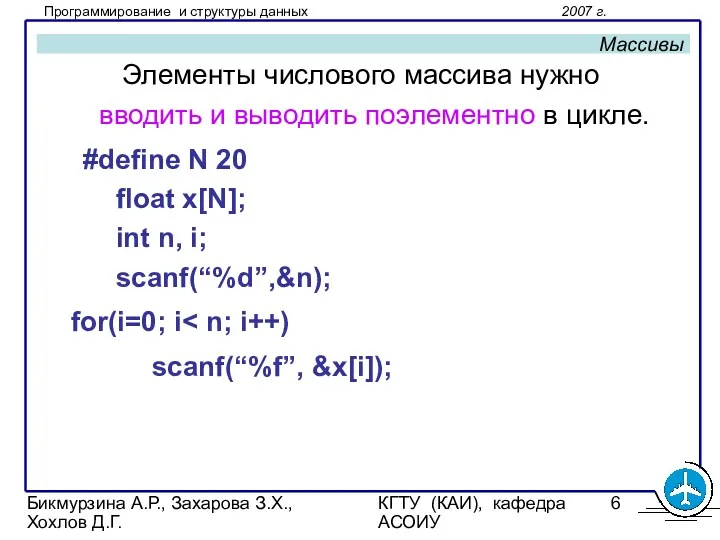 Бикмурзина А.Р., Захарова З.Х., Хохлов Д.Г. КГТУ (КАИ), кафедра АСОИУ