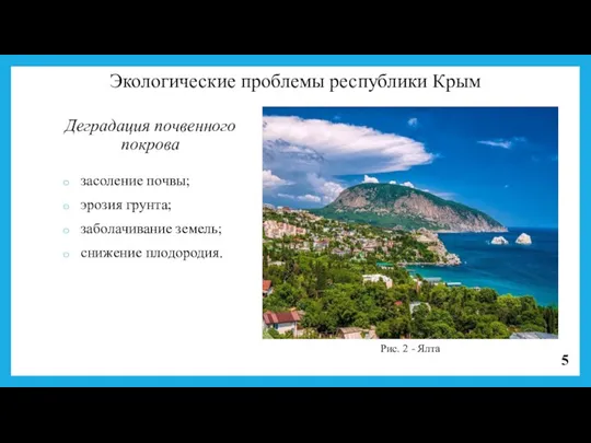 Деградация почвенного покрова засоление почвы; эрозия грунта; заболачивание земель; снижение