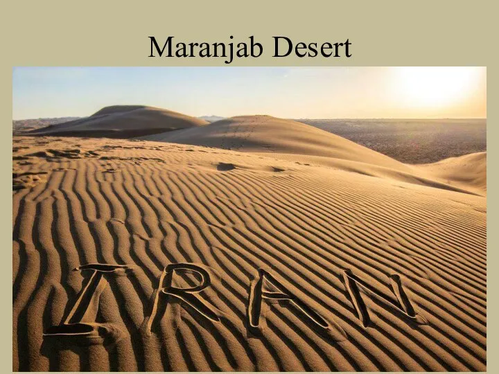 Maranjab Desert