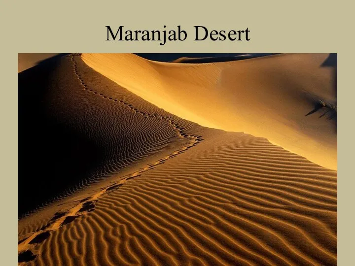 Maranjab Desert