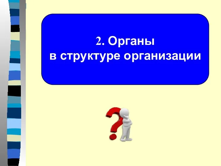 2. Органы в структуре организации