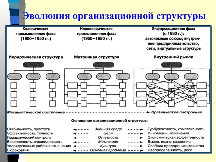 Эволюция организационной структуры