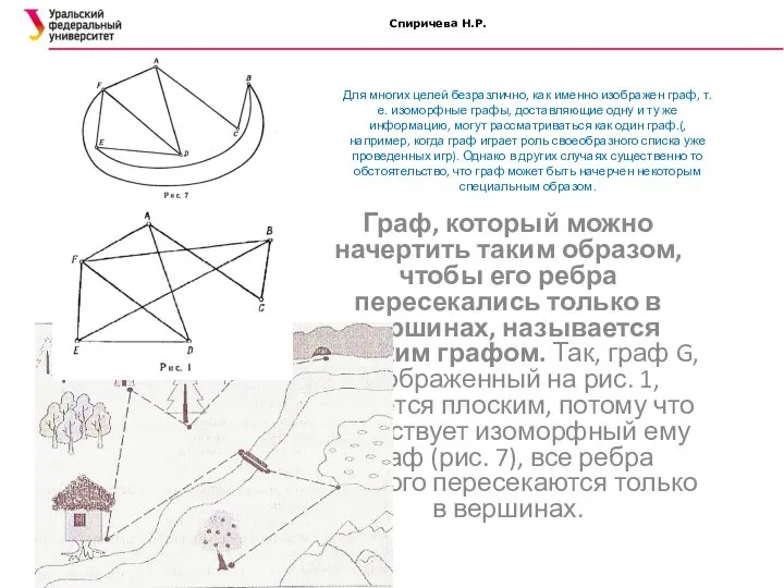 Спиричева Н.Р. Для многих целей безразлично, как именно изображен граф,