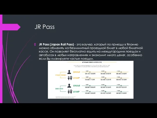 JR Pass JR Pass (Japan Rail Pass) - это ваучер,