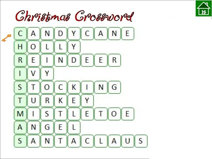 15 Christmas Crossword