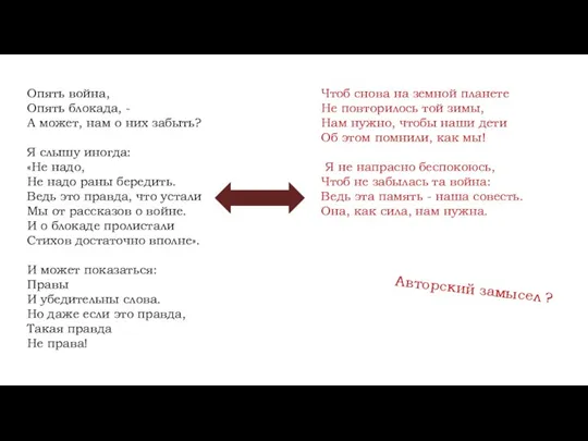 Опять война, Опять блокада, - А может, нам о них