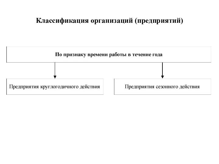 Классификация организаций (предприятий)