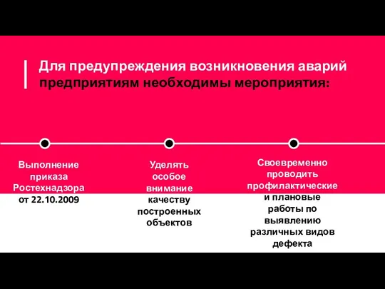 Для предупреждения возникновения аварий предприятиям необходимы мероприятия: Выполнение приказа Ростехнадзора