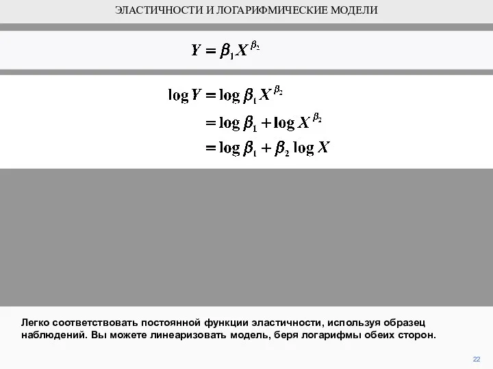22 Легко соответствовать постоянной функции эластичности, используя образец наблюдений. Вы