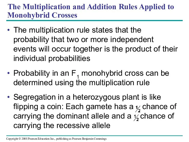 The multiplication rule states that the probability that two or