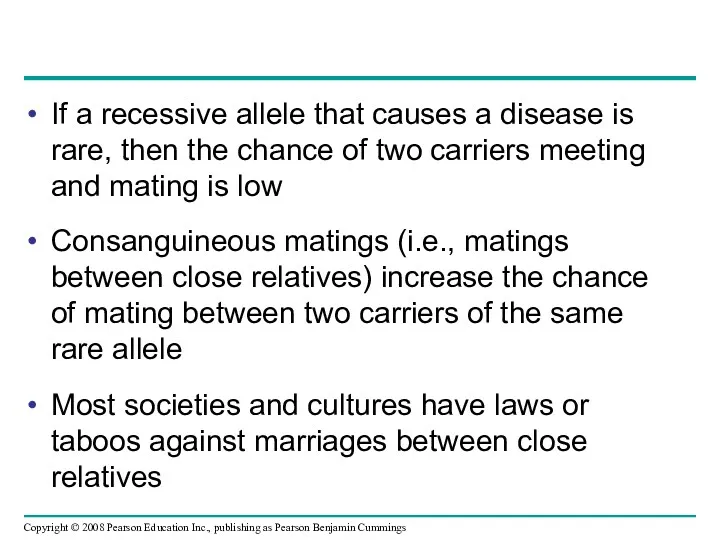 If a recessive allele that causes a disease is rare,