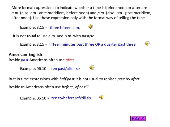 More formal expressions to indicate whether a time is before