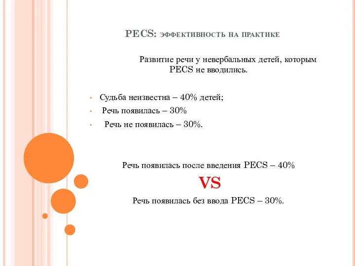 PECS: эффективность на практике Развитие речи у невербальных детей, которым