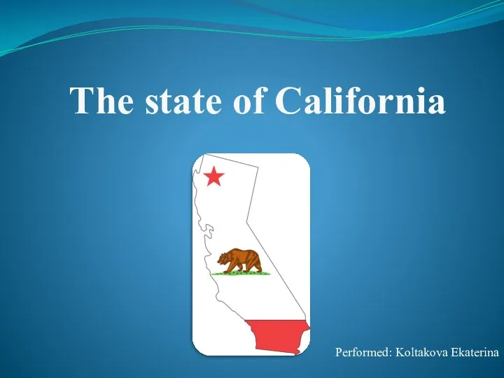 California is a state of the United States