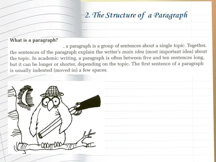 2. The Structure of a Paragraph