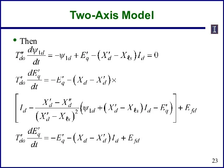 Two-Axis Model Then