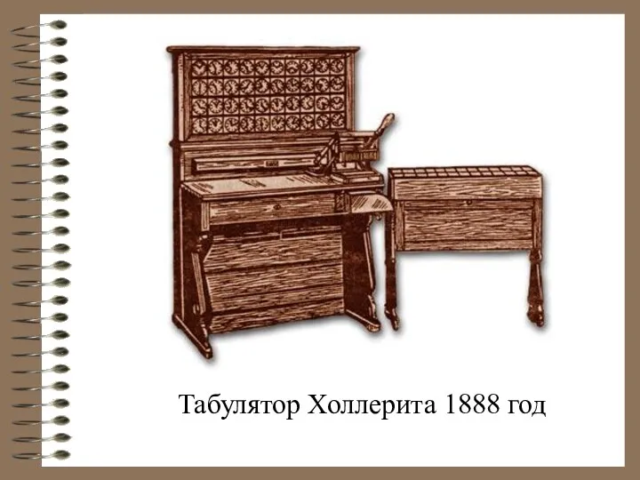 Табулятор Холлерита 1888 год